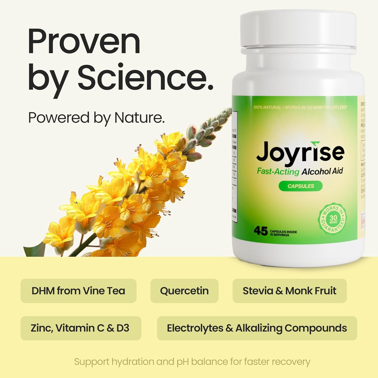 Joyrise proven-science product visual for a DHM cognitive research guide