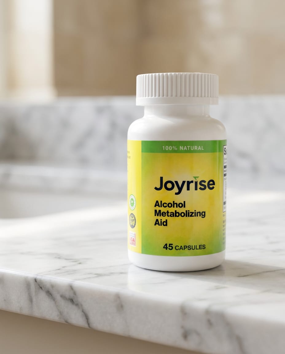 Joyrise bottle in a bright home setting