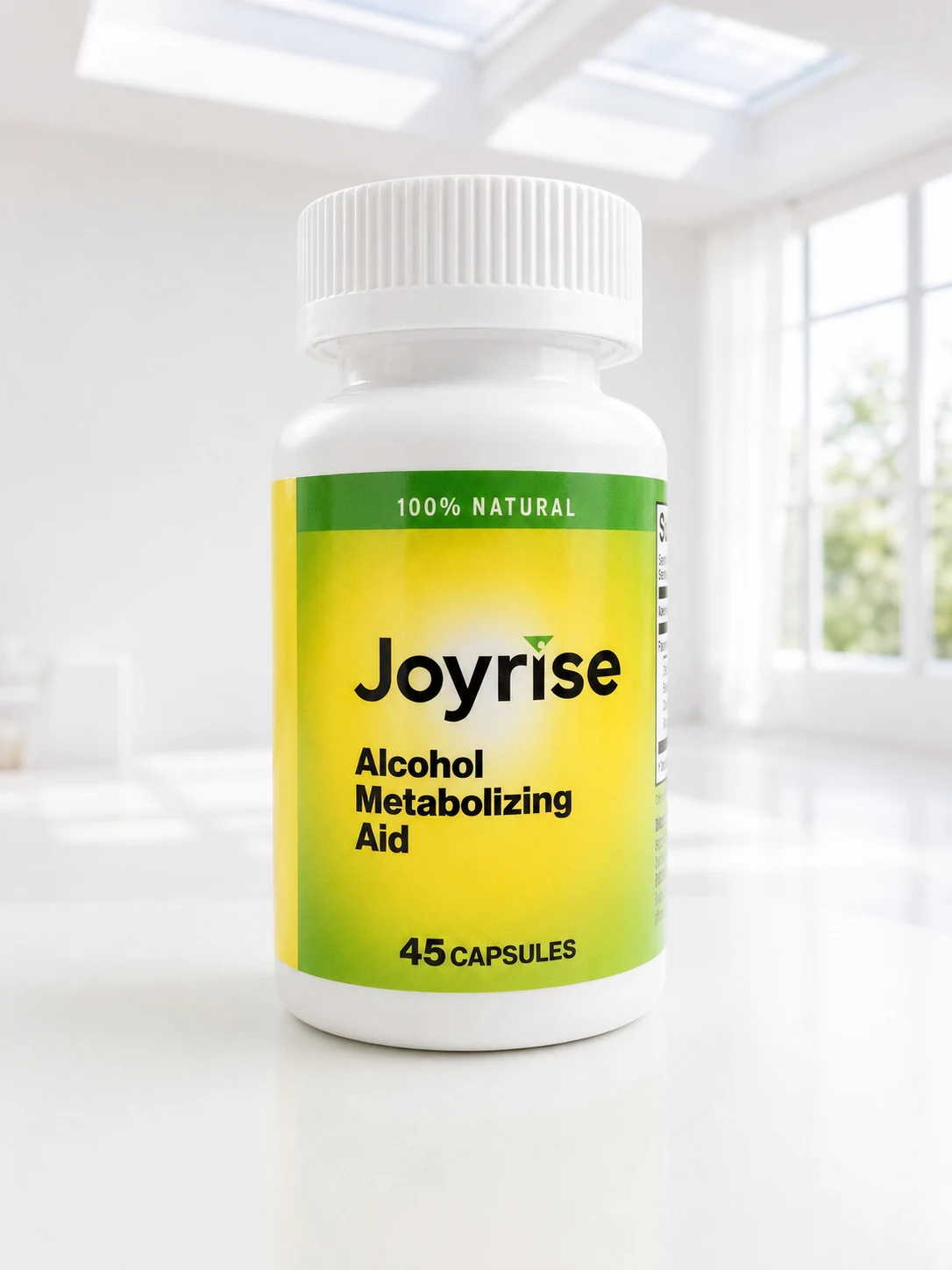 Front of the Joyrise 45-capsule bottle