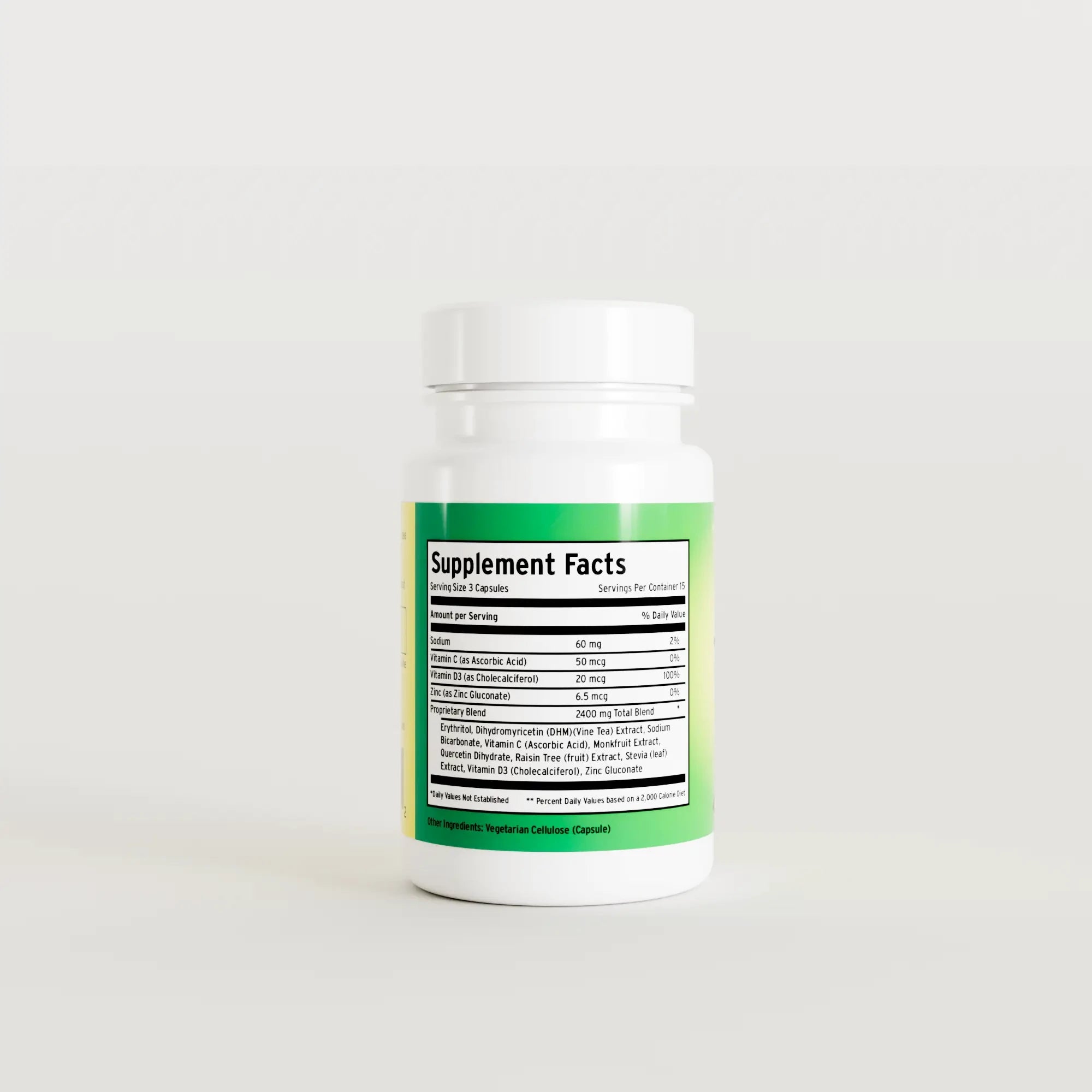 Exact Joyrise bottle Supplement Facts and ingredient label